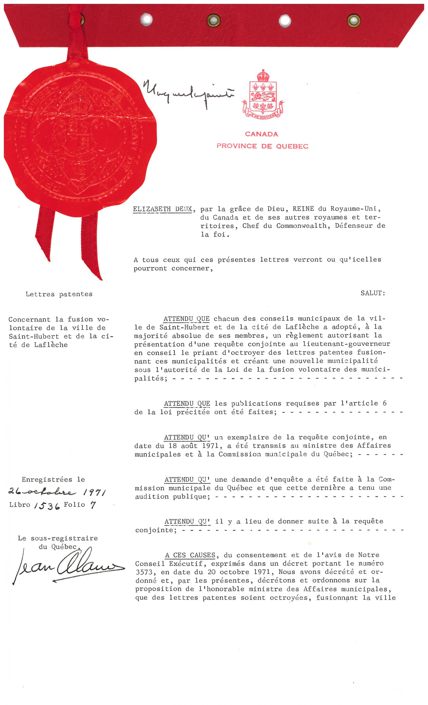 Lettres patentes