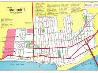 Carte de la nouvelle Cité de Longueuil